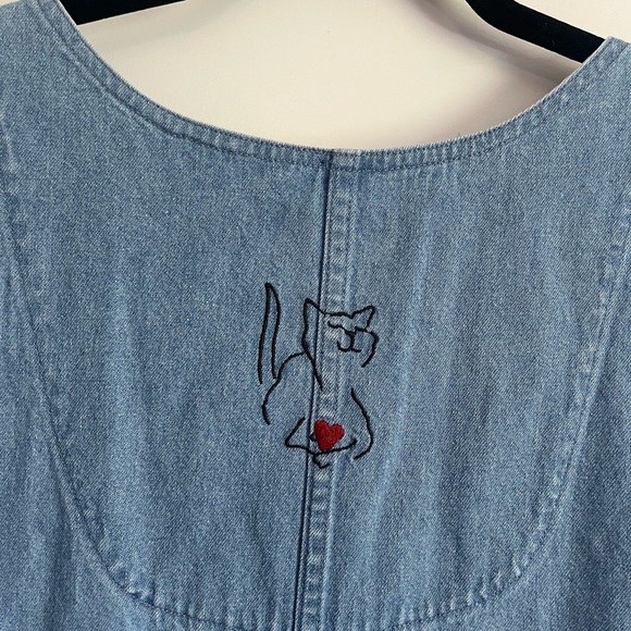 Vintage Cat Jumper Dress Large - Picture 8 of 14